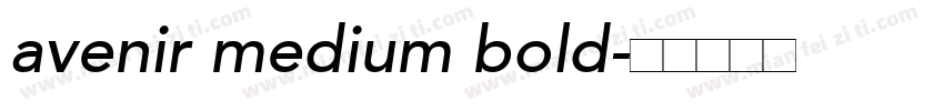 avenir medium bold字体转换